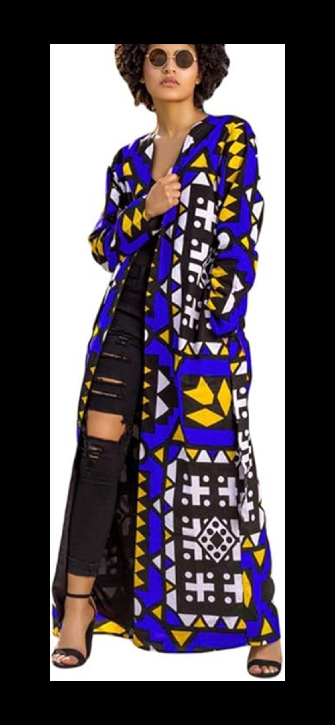 Tribal Majesty Maxi Cardigan (Blue)