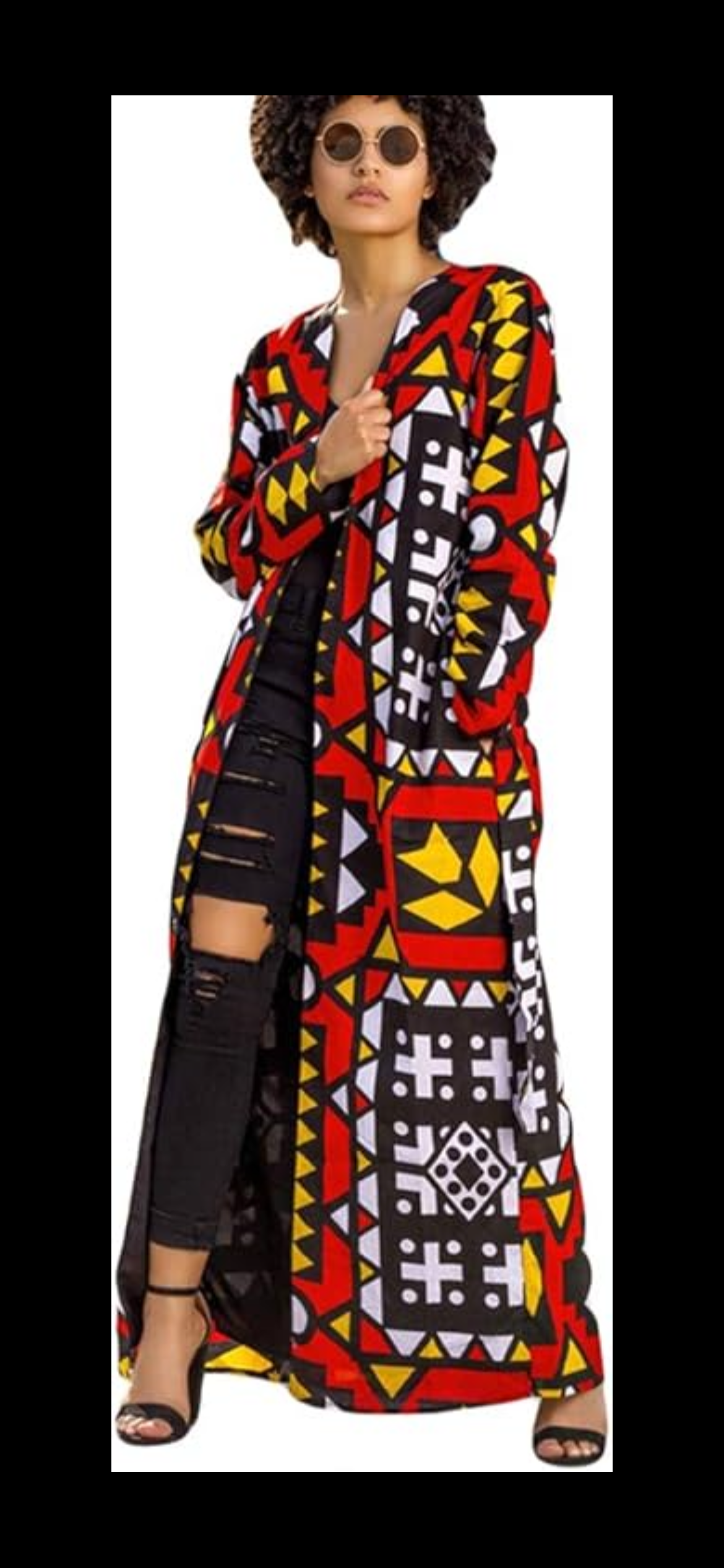 Tribal Majesty Maxi Cardigan (Red)