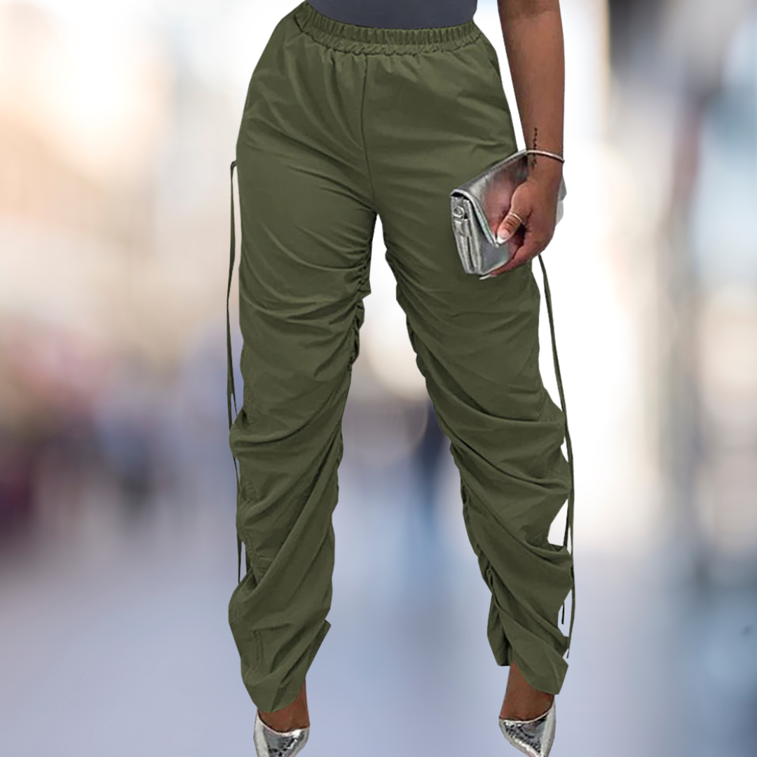 Drawstring Ruched Joggers