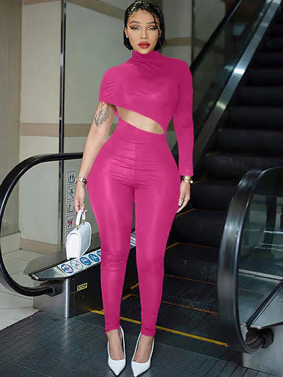 Bold Cut-Out Asymmetrical Jumpsuit